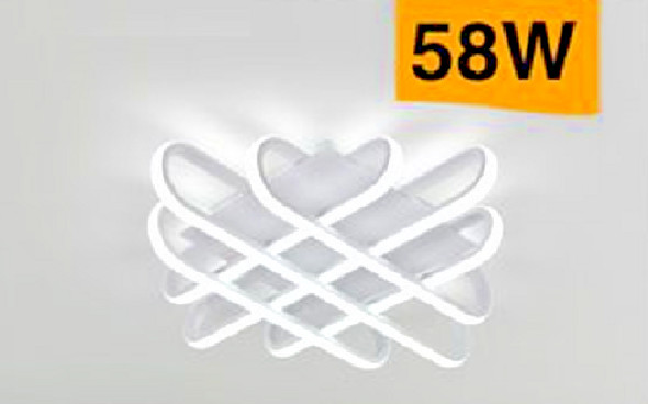 Lampada da Soffitto LED 58W 3000K Bianco | Plafoniera Design Griglia C41