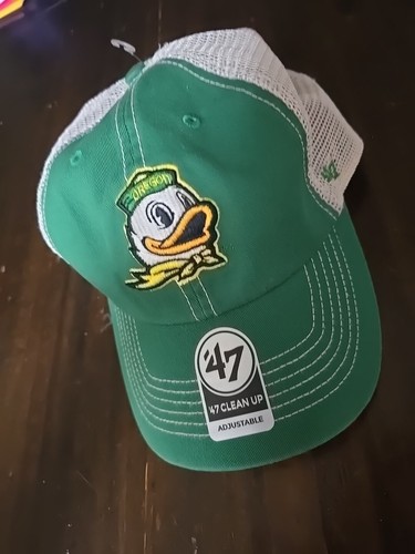 '47 Clean Up Oregon Ducks Logo Puddles Trawler Mesh Back Snapback hat cap nwt - Picture 3 of 5