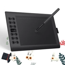 GAOMON Graphic Drawing Tablet Pen Art Drawing Pad 28 Express Keys 10x6.25 in