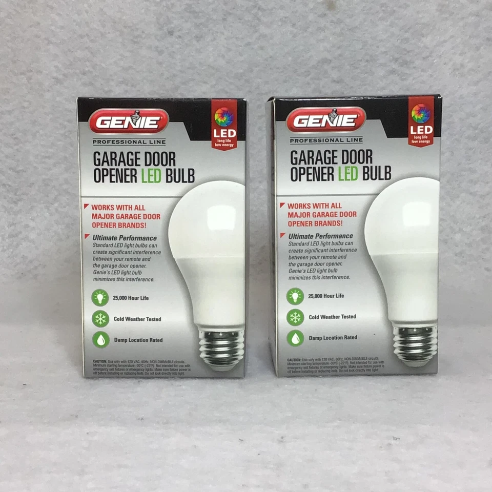 4 Bombillas LED Genie Abridor Puerta Garaje 60w Luz Equivalente 25.000h Motor Universal Foto 2 de 4