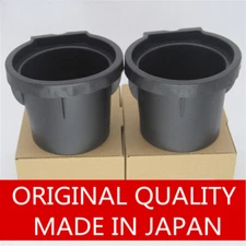 SET of 2 Black Insert Liner Cup Holders fit 05-19 Nissan Frontier Xterra Console