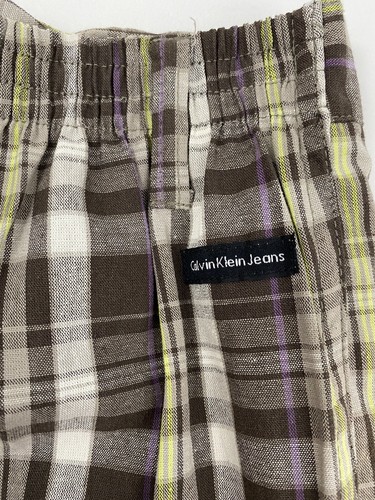 Toddler Boy's Calvin Klein Plaid Bermuda Shorts, Size 3T - Picture 3 of 6