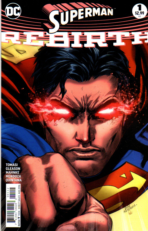 SUPERMAN REBIRTH #1 - 2nd Print - Back Issue