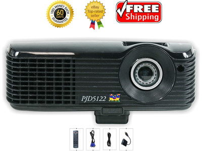 ViewSonic PJD5122 Projektor DLP 2500 Lumen Konferenz Raum HD HDMI W / Remote