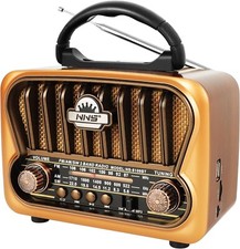 Portable AM FM Radios, Transistor Shortwave Retro Vintage Radios with Loud Speak