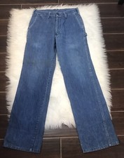Vintage Oshkosh B'gosh Carpenter Jeans 28x30 Light Wash Baggie Wide Leg USA