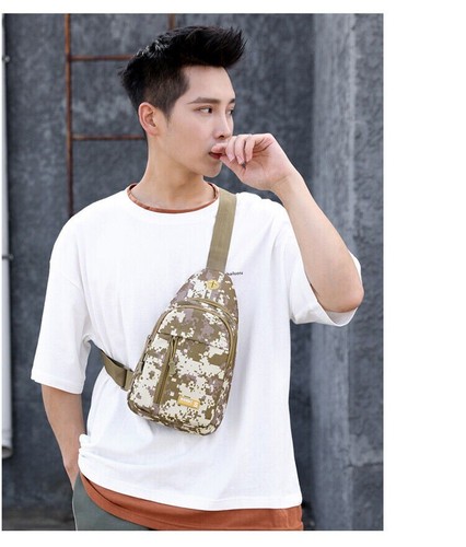 Men Backpack Tactical Sling Bag Chest Shoulder Fanny Pack Crossbody Travel Sport - Picture 24 of 27