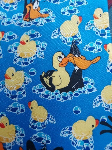 Warner Bros Looney Tunes Duffy Duck Blue Silk 2002 NE… - Gem