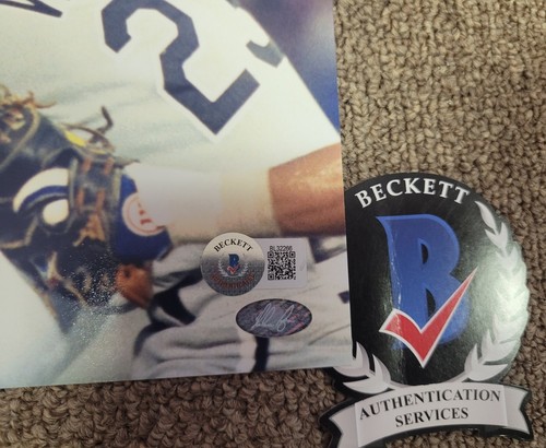 NOLAN RYAN SIGNED AUTOGRAPHED 8X10 PHOTO TEXAS RANGERS VENTURA FIGHT BECKETT - Picture 2 of 3