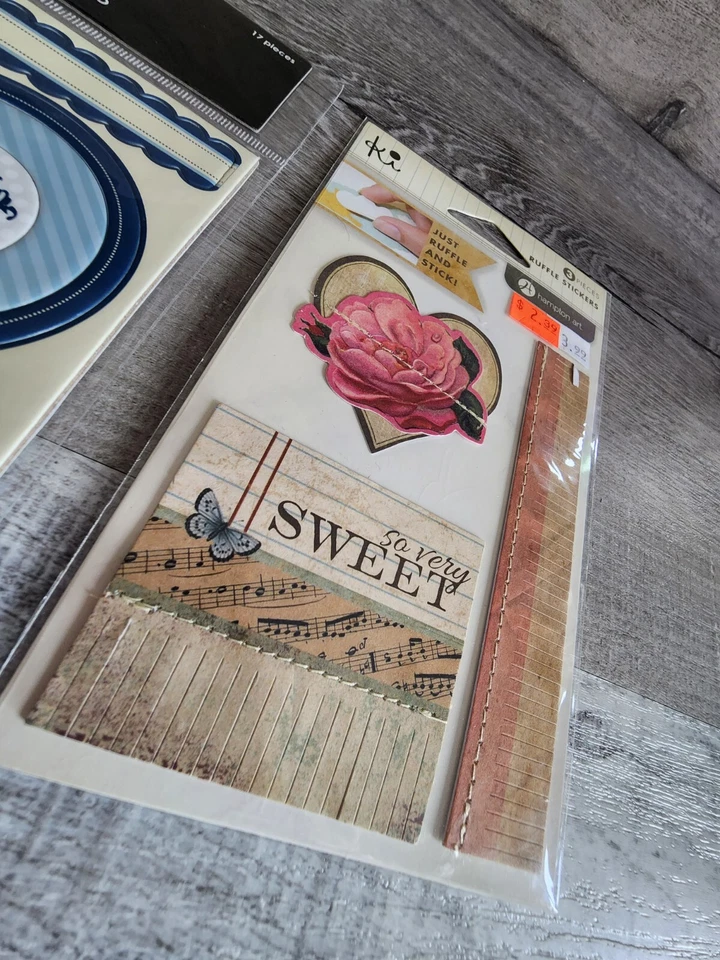 Scrapbook Stickers LOT -  Love Family Phrases Emphora 3D Retired - NEW #34 - Image 4 of 4