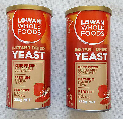 Buy 2 X Lowan Instant Dried Yeast - Bakers Yeast For Baking Bread 280gram