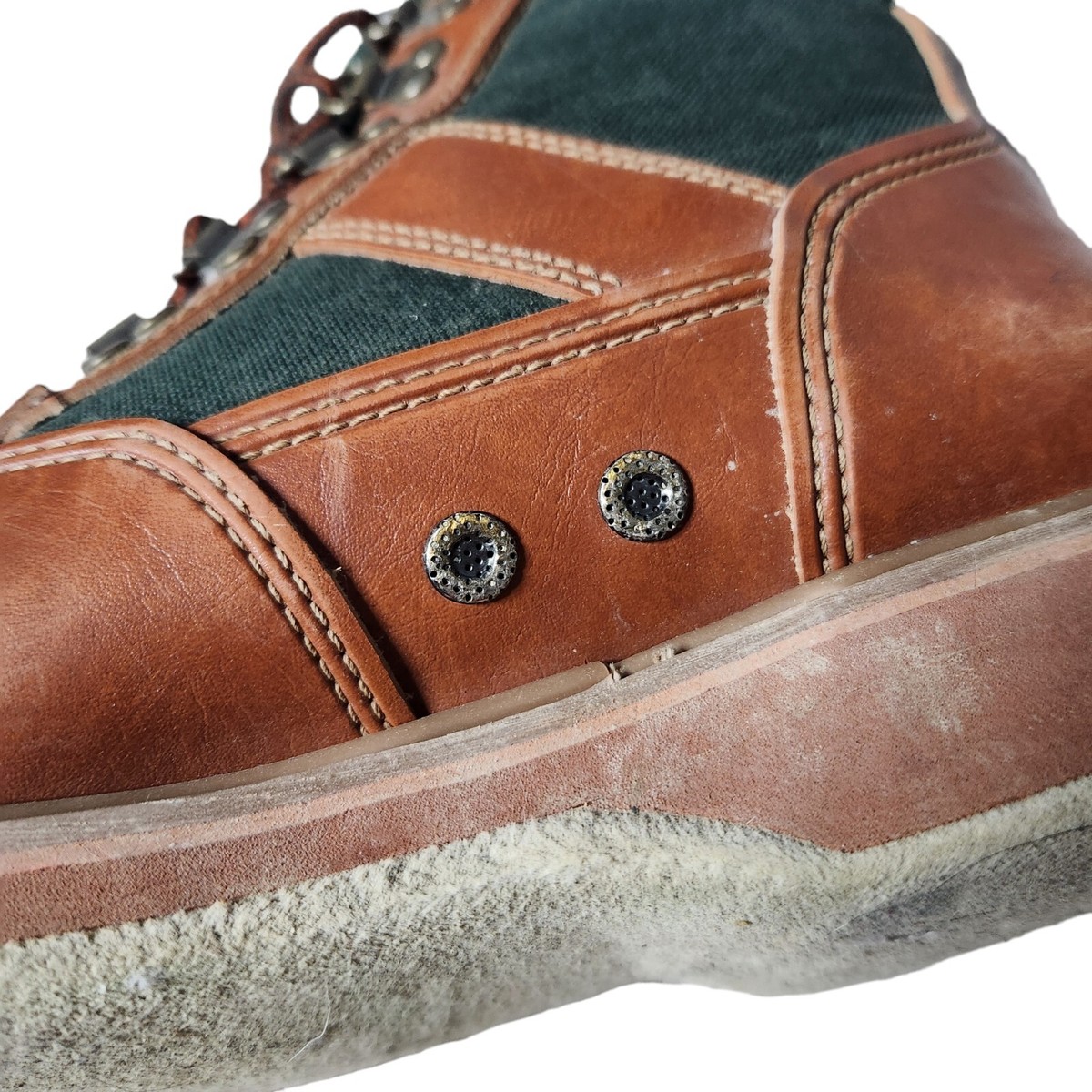 Bottes De Pêche à La Mouche Orvis - Taille 7 US, Semelle Feutre Cloutée, Style Brogue, Neuves Sans Boîte