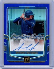 ANTHONY GUTIERREZ 2024 PANINI DONRUSS SIGNATURE SERIES HOLO BLUE AUTO /75