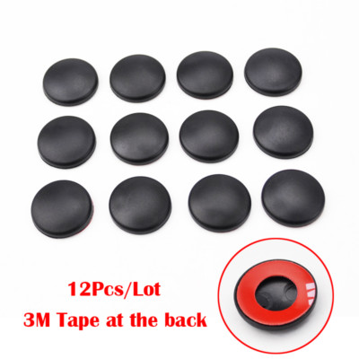 Keeplus 4 PCS Car Silicone Door Latch Protective Cover, Black, Lock