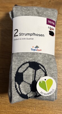 Topolino Fussball 2er Set Strumpfhosen Gr.110/116 Neu