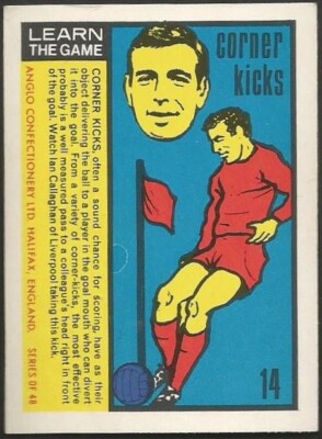 ANGLO CONFECTIONERY - 1970/71 WORLD CUP - #14 - LIVERPOOL -IAN CALLAGHAN