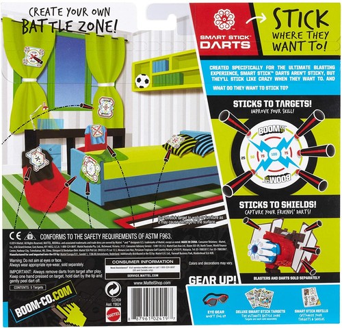 Boomco Lot x25 Cibles Autocollants Jouet Extérieurs Pistolet pour Enfants Mattel - Imagen 9 de 24
