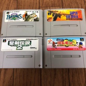 SFC Super Famicom console + 14 cassettes, working condition confirmed