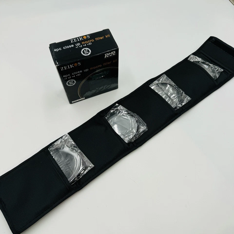 67mm 4 Piece Close Up Zeikos Macro Filter Set +1 +2 +4+10 Digital & Film Cameras - Image 2 of 3
