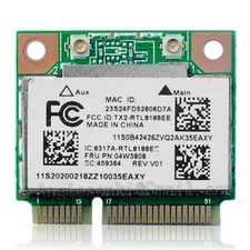 Lenovo Thinkpad E145 E545 Wireless RTL8188EE P/N:04W3808/04W3819 WiFi WLAN Card