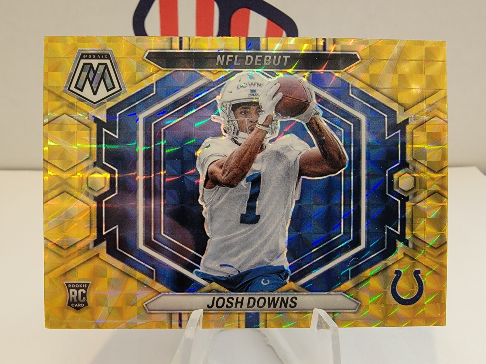 2023 Mosaic Josh Downs Reactive Yellow Prizm NFL Debut Rookie RC #ND-15 Colts