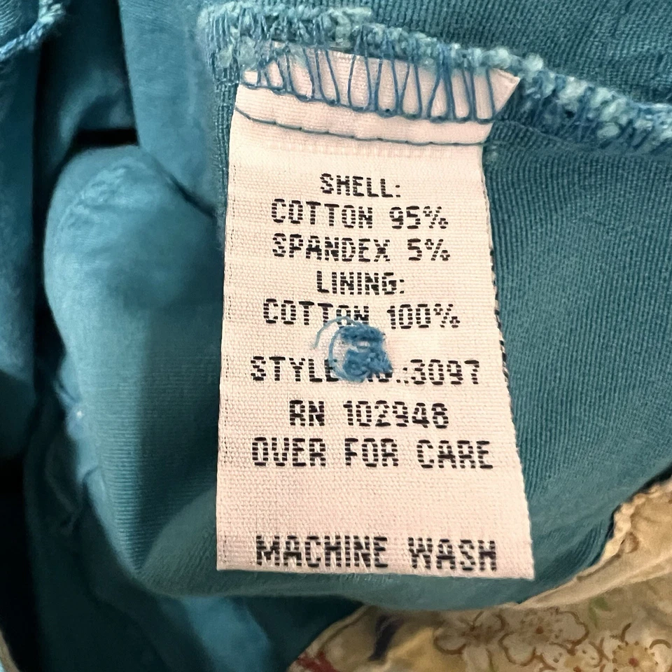 Nuevos Pantalones Bordados Florales de Tul para Mujer 6 Turquesa Acampanados con Cinturón Y2K Foto 4 de 4