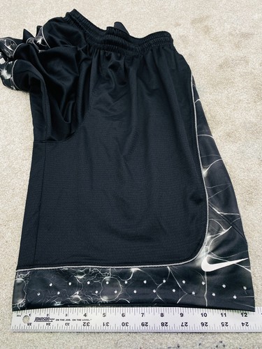 Pantalones Cortos de Baloncesto Nike Lebron James 64120 Para Hombres Medianos Negros Bolsillos Cordón - Imagen 14 de 14