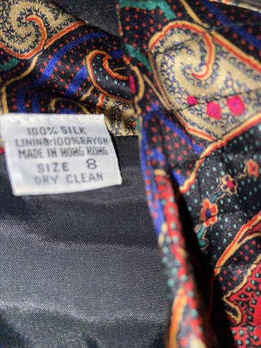 Albert Nipon Damen 100% Seide Blazer Gr. 8 - Bild 3 von 7