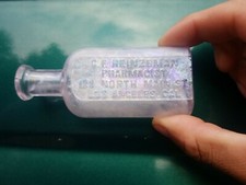 Botella antigua de lavanda de farmacia de Los Ángeles - ¡Antigua farmacia de California médica!