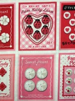 Cr272 Retro Sweet Heart Valentine Buttons Sewing Cotton Fabric Quilt Fabric Cr272 Retro Sweet Heart Valentine Buttons Sewing Cotton Fabric Quilt Fabric