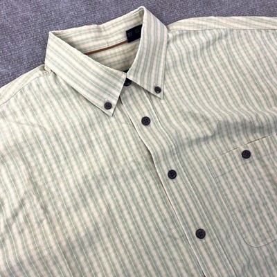 Oobe Shirt Mens Large Multicolor Plaid Logo Shirttail Hem Back Box Button Down