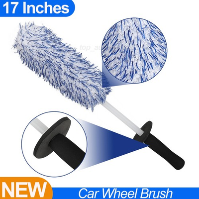 #ad 17quot; Car Wheel Brush Rims Tire Seat Engine Wash Cleaning Auto Detailing Tool NEW $5.90
