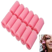 12 Small Soft Foam Cushion Hair Rollers Curlers Salon Styling Waves Curls 2.16"