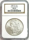 1883 CC CARSON CITY MORGAN SILVER DOLLAR GSA HOARD NGC MINT STATE 63