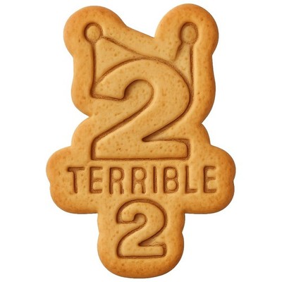 Terrible 2 with a Tantrum Cookie Cutter & Stamp, Fondant & Clay - 2.8x4''