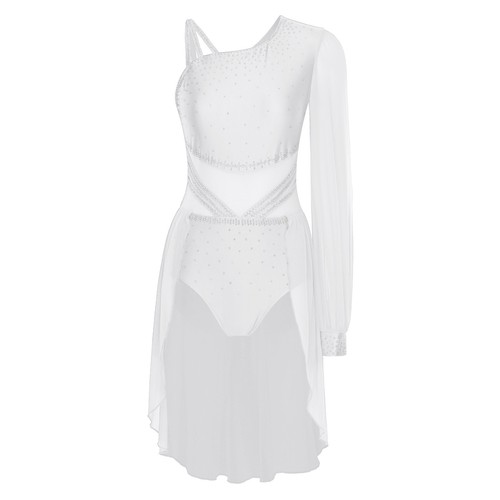 Mujeres Ropa de Baile Vestido de Retazos Disfraz de Baile Vestidos Asimétricos Traje Rock - Imagen 70 de 95