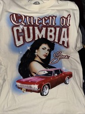 Selena Sports Car Queen Of Cumbia Graphic T-Shirt Large Rhinestones Rare