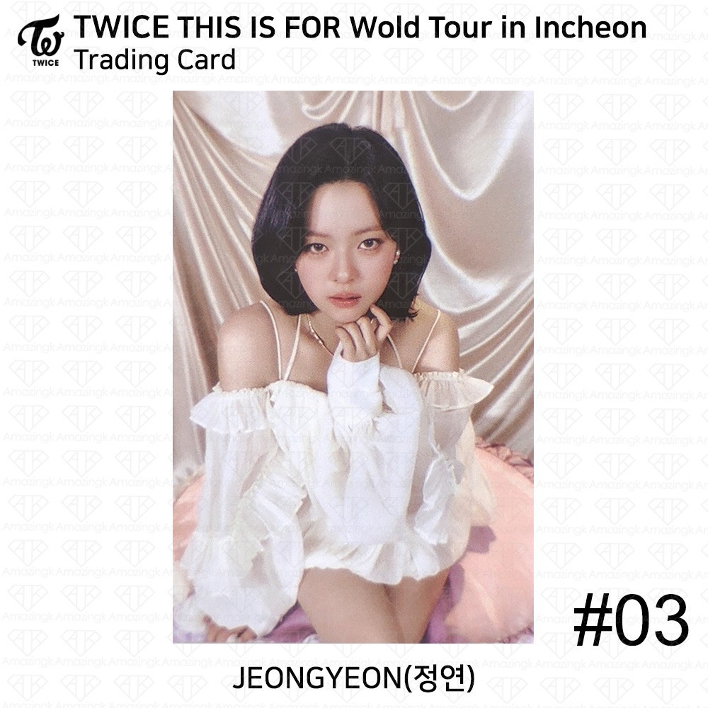 TWICE THIS IS FOR World Tour In INCHEON Trading Card KPOP K-POP