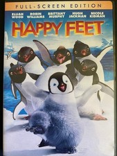 Happy Feet DVD 2007 Full-Screen Elijah Wood Robin Williams Animated Musical