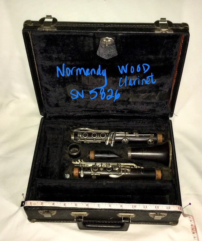 Normandy Original Clarinet WOOD-Case-SN 5826-1950’s France-mpVITO 2RV-needs TLC!