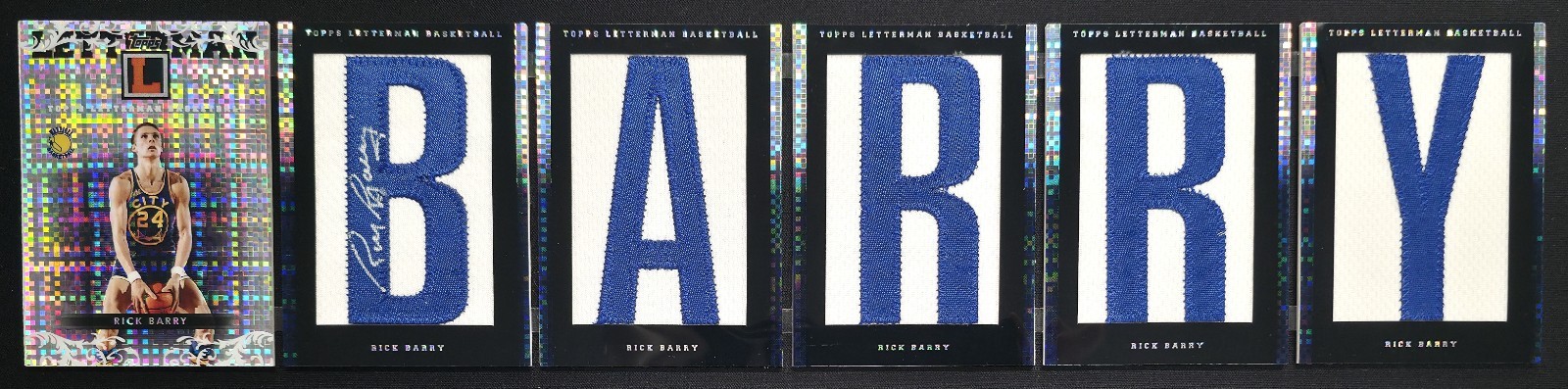 2007-08 TOPPS LETTERMAN RICK BARRY BOOKLET AUTOGRAPH PATCH AUTO X-FRACTOR #/3! view 1