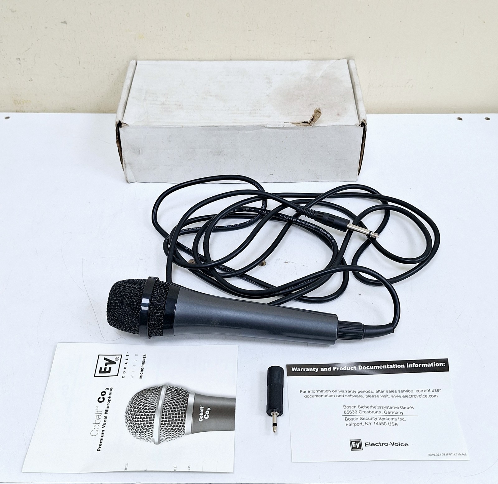 EV Bosch F01U117510 / 590927000 Rev.D Cobalt Co9 Dynamic Cardiod Vocal Mic