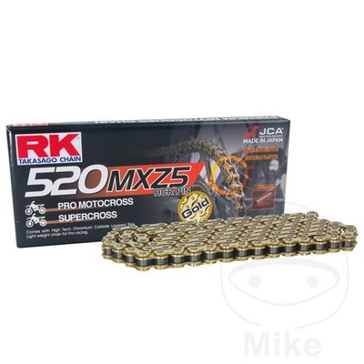 RK Non O-Ring Chain Gold 520 Mxz5 118 Suitable For KTM SX 150 2009-2025