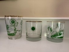 Southern Railway Glasses- 3 Different Styles-Gold Rimmed