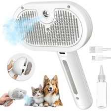 3-in-1 Cat Steam Brush Self-Cleaning Pet Grooming Comb Removes Shedding Hair XL