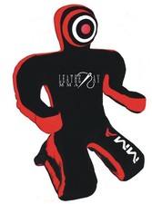 MMA Grappling Dummy Jiu Jitsu Judo Saco de Boxeo Lucha Vinilo Negro-Sin Rellenar