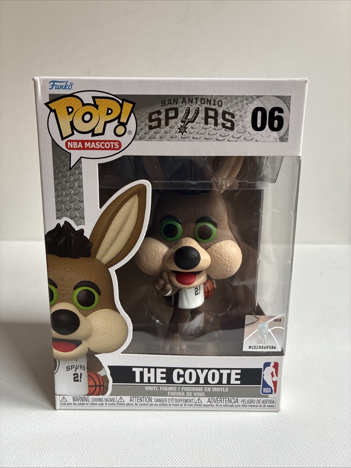 Funko Pop! Nba Mascots San Antonio Spurs The Coyote #06 Ships W/ Protector