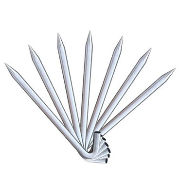 ASTM 1x18 in Heavy Duty Steel Hook Stakes Anchor Pegs Tents Inflatables 10 Pack