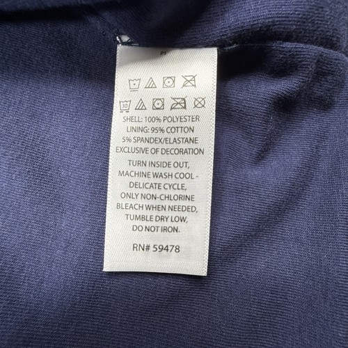 Tommy Bahama Active Jacket Boys Medium 7/8 Windbreaker Hooded Zip-Pockets Blue - Picture 9 of 10