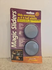 Magic Sliders 2-3/8 In. Round Adhesive Furniture Glide,(4-Pack) 04060 Magic 60mm